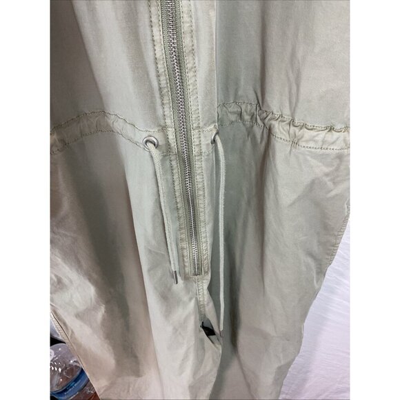 Pistola Pistachio Green Jumpsuit‎ zip front Size M military poplin short sleeve - Picture 8 of 16